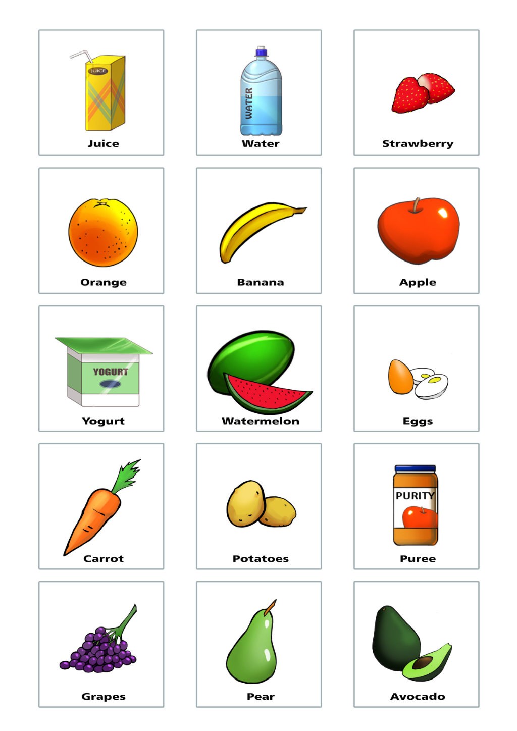 Printable Pecs Cards